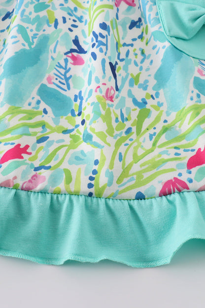 Tropical breeze print dress