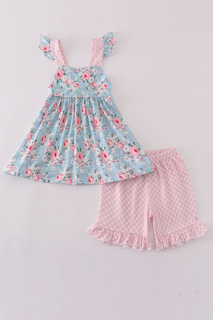 Petal perfection print girl set