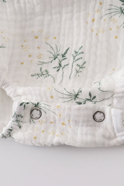 Floral print muslin bubble