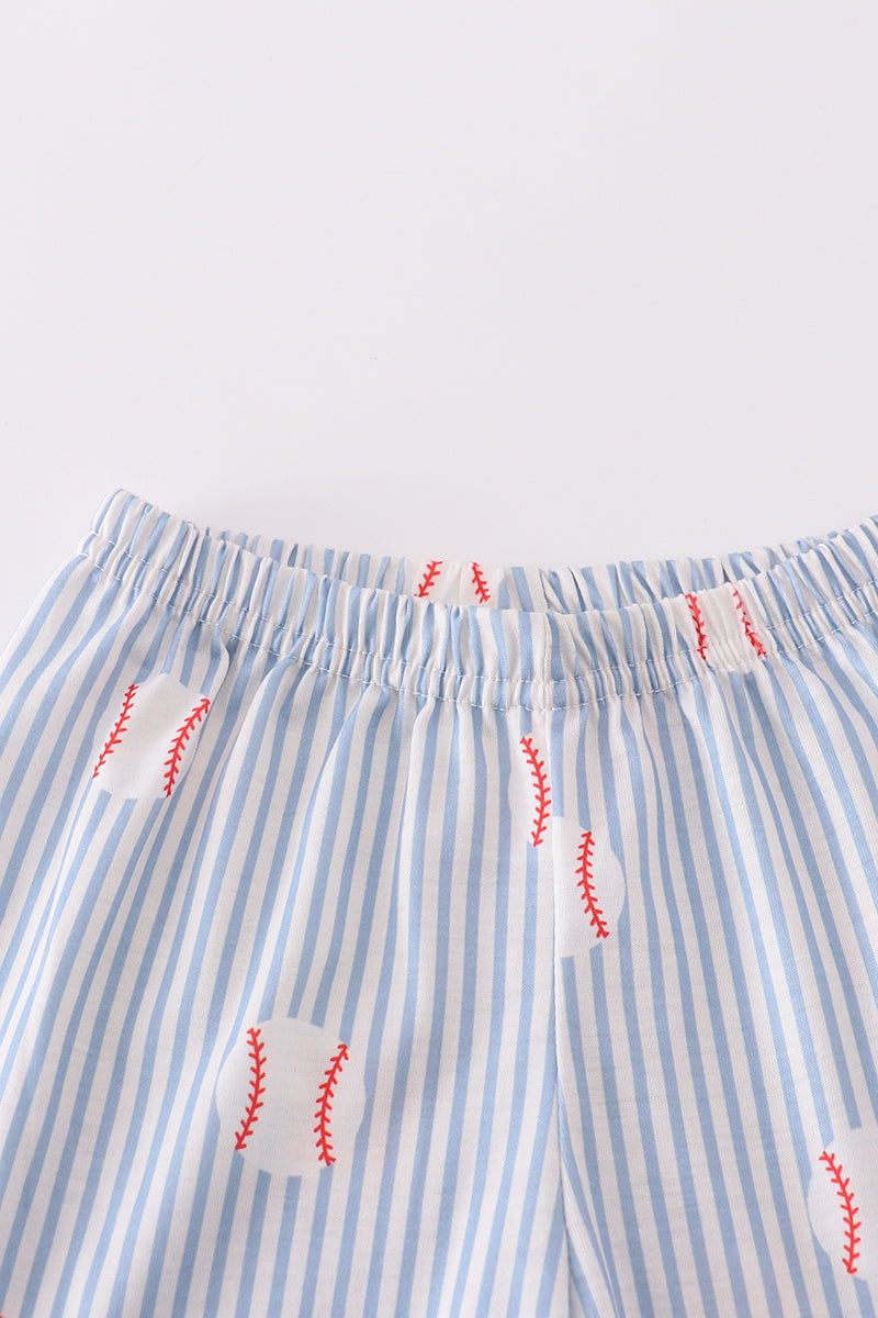 Red stripe baseball set