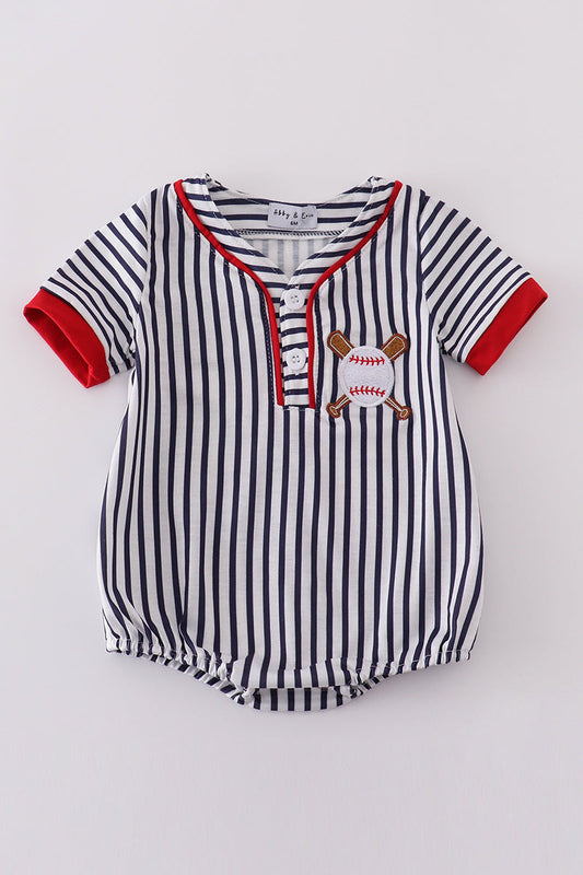 Stripe baseball embroidery bubble