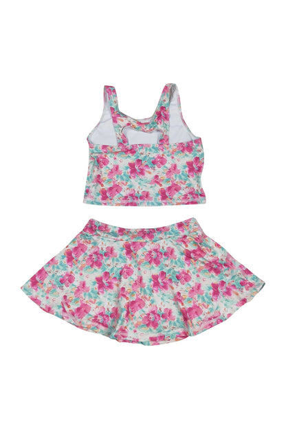 Blossom breeze print girl 2pc swimsuit