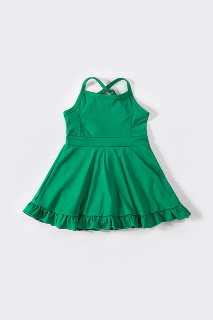 Green tennis dress