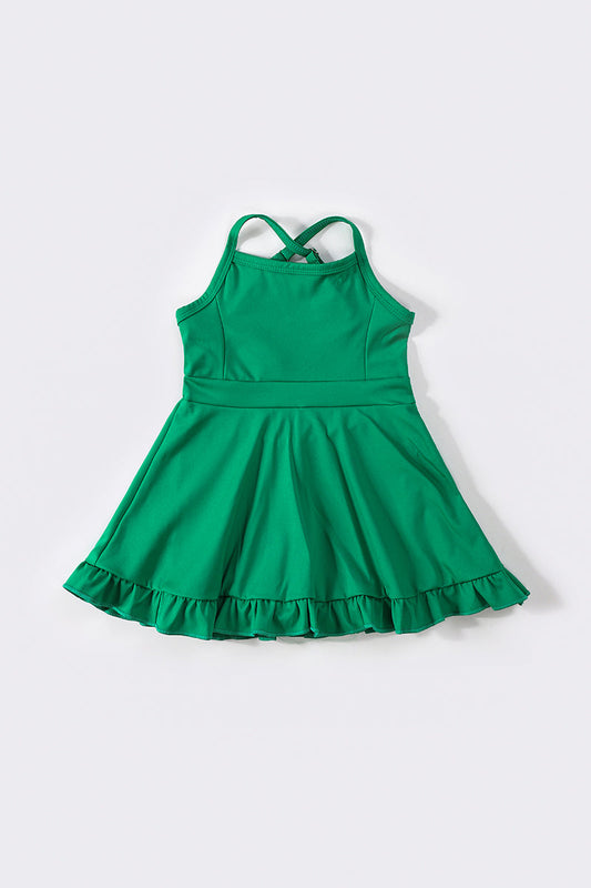 Green tennis dress