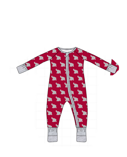 PO52 Alabama roll tide elephant print bamboo pajamas collection