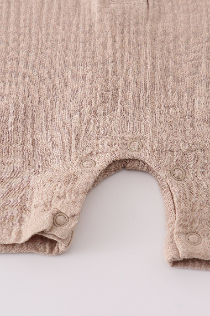 Premium Beige muslin boy bubble