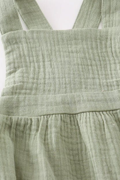 Premium Sage muslin boy bubble