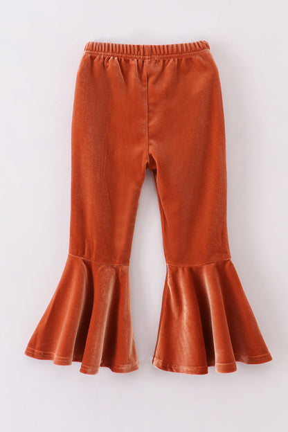 Premium Caramel velvet bell pants