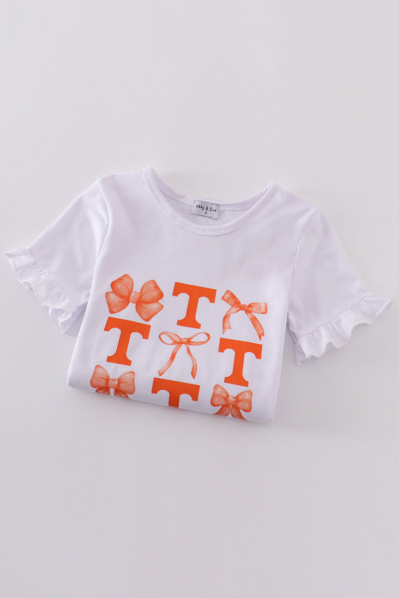 Tennessee bow girl top