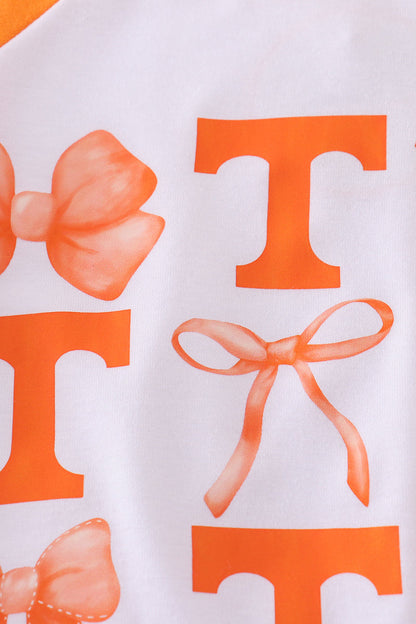 Tennessee bow print girl bubble