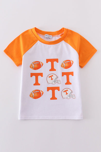 Tennessee football print boy top