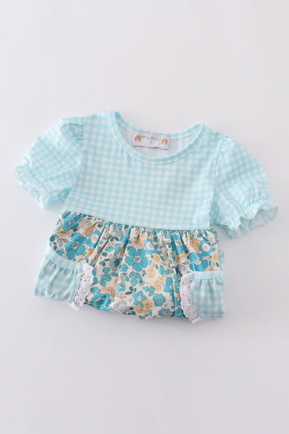 Blue aqua meadow girl set