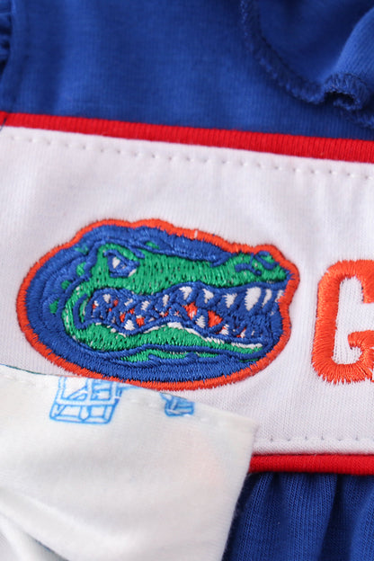 Blue gators embroidery girl bubble