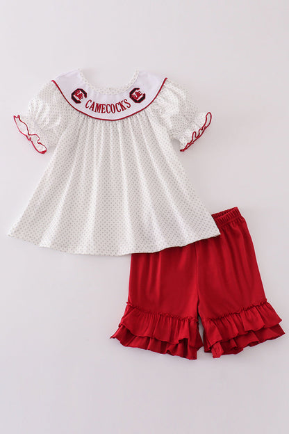 Gamecocks embroidery girl set