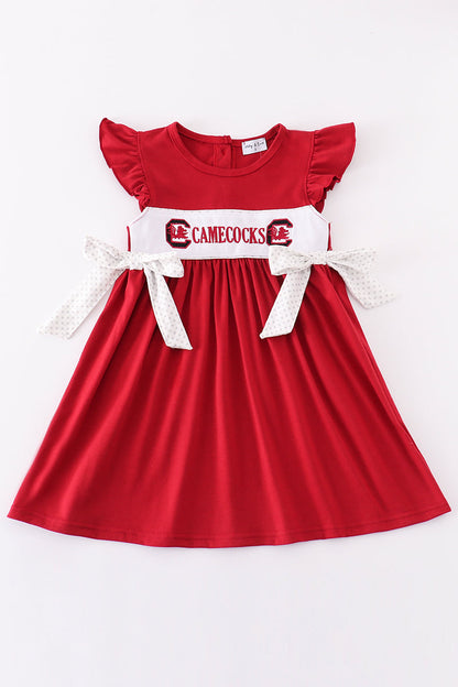 Gamecocks embroidery girl dress