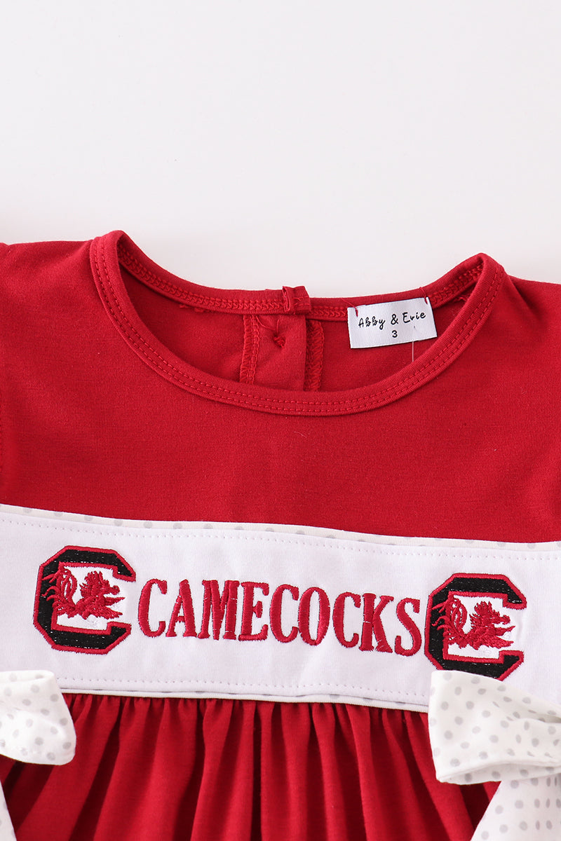 Gamecocks embroidery girl dress