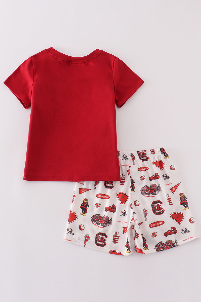 Gamecocks embroidery boy set