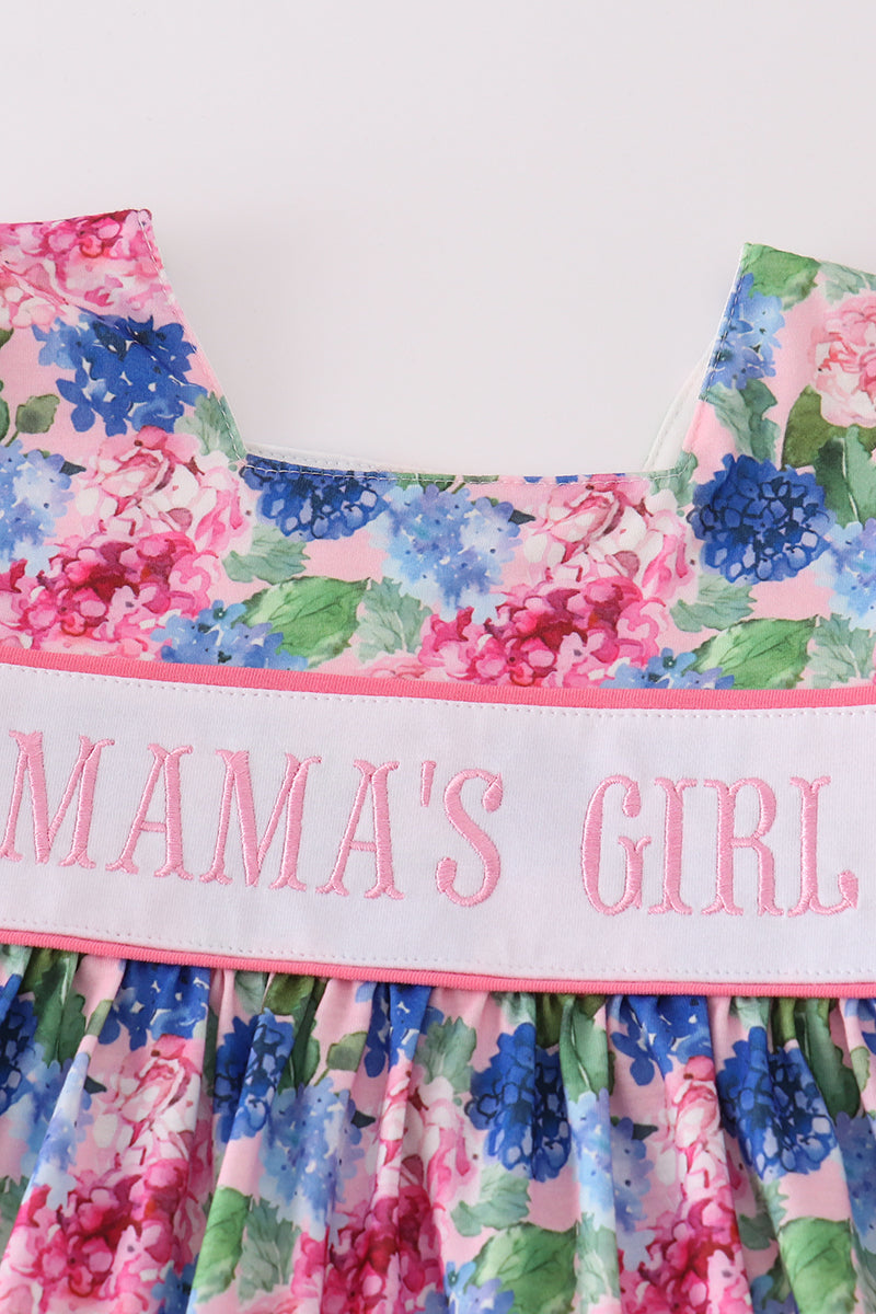 Blooming love MAMA'S GIRL embroidery girl set