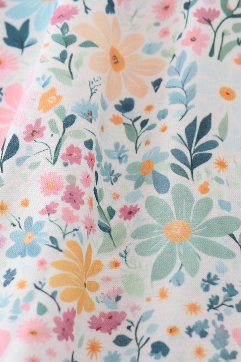 Spring blossom print dress