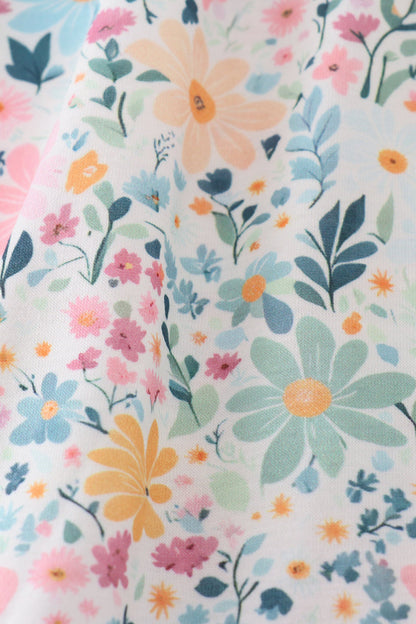 Spring blossom print dress