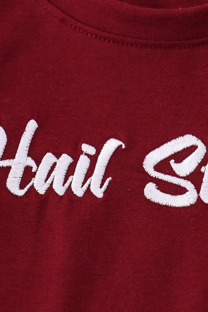 Maroon Hail State embroidery set