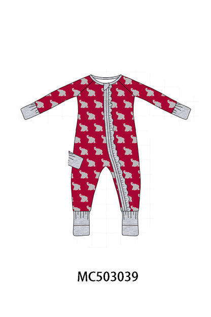 PO52 Alabama roll tide elephant print bamboo pajamas collection