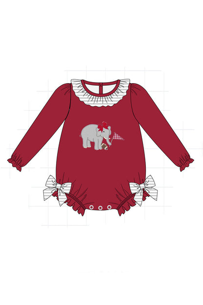 PO52 Alabama roll tide elephant applique stripe collection