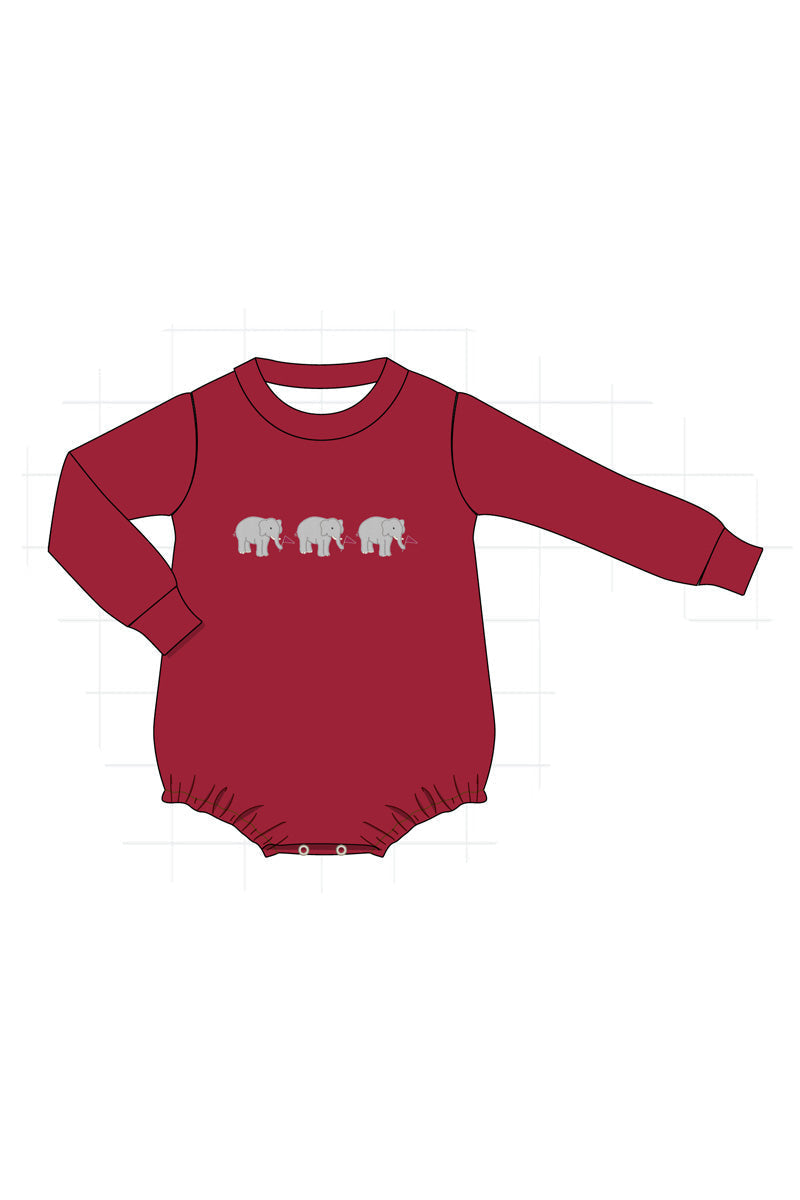 PO52 Alabama roll tide elephant applique stripe collection