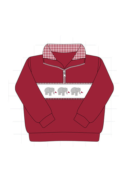 PO52 Alabama roll tide elephant applique stripe collection