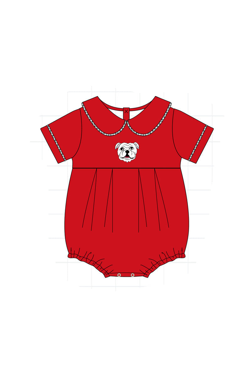 PO52 Georgia bulldog embroidery gingham collection