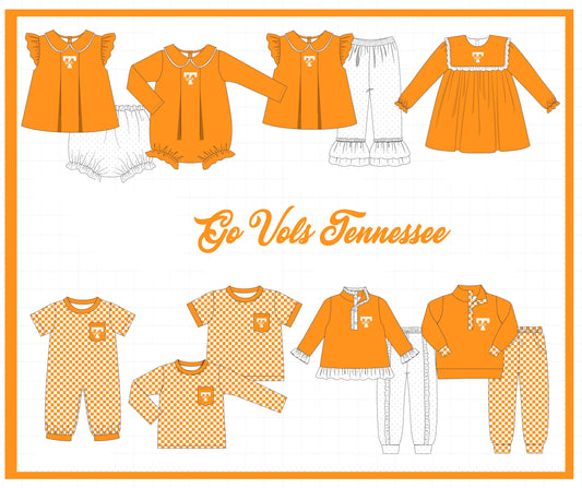 PO52 Tennessee embroidery go vols collection